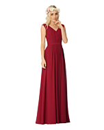 LANICO V-neck Neckline Criss-Cross ruching Style Floor Length Bridesmaid Dress Evening Dress - LN2018