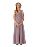 LANICO KID/JUNIOR Spaghetti Straps Backless Ruched Details Flower Girl Dress Junior Bridesmaids Dress - LN2050JN
