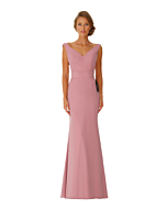 LANICO Jewl Neckline With Cowl back Details Full length dress Bridesmaid Dress Evening Dress - LN2054