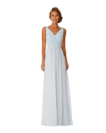 LANICO Regular Straps V-Neck Neckline With Lace Details Full length dress Bridesmaid Dress Evening Dress - LN2055