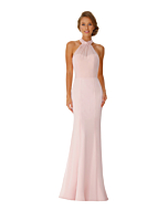 LANICO high Neckline With Beading Flower(s) Details Full Length Dress Bridesmaid Dress Evening Dress - LN2057