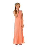 LANICO KID/JUNIOR Scoop Neckline With Flower Pattern Lace A line for junior Bridesmaid Dress - LN2061JN