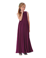LANICO KID/JUNIOR Scoop Neckline With lace top Full Length Dress Bridesmaid Dress Evening Dress - LN2064JN