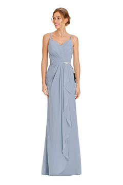 LANICO Spaghetti strap with a draped ruched front Bridesmaid dress- LN2090