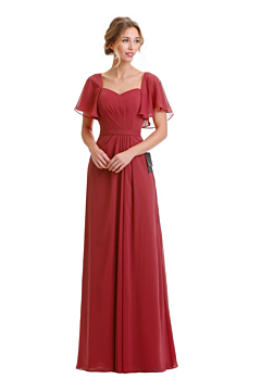 LANICO Sweetheart neckline Bridesmaid dress with elastic sleeves- LN2092