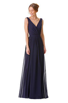 LANICO V neck elegant dress with cowl back design - LN906